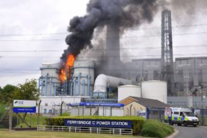 Fire at Ferrybridge C Power Station