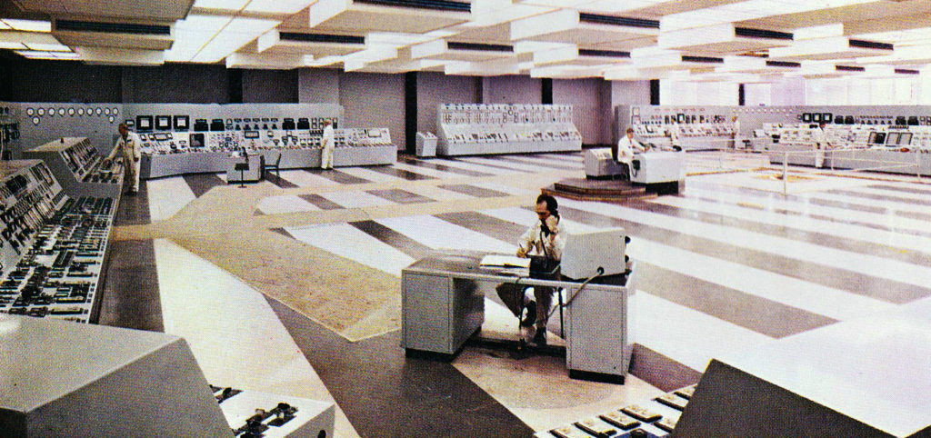 The Central Control Room at Eggborough Power Station, 1970