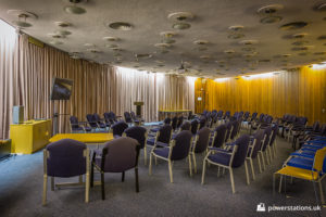 The theatre-style conference room