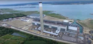 Aerial view of Fawley Power Station