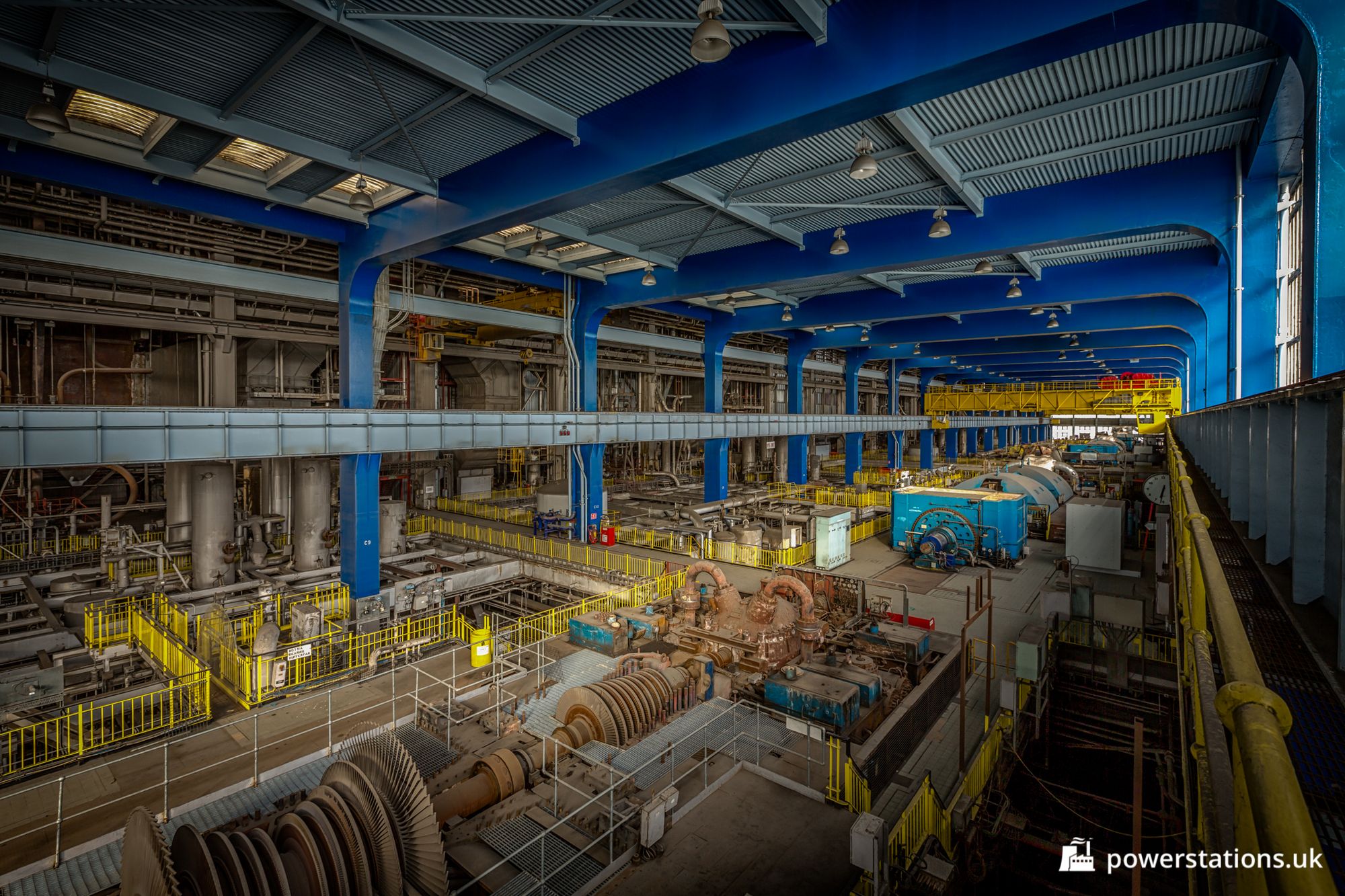 View above the dismantled Unit 7