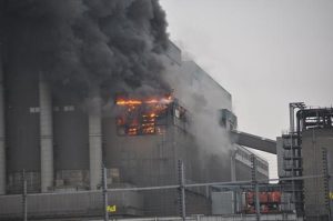 Fire at Tilbury B Power Station, February 2012