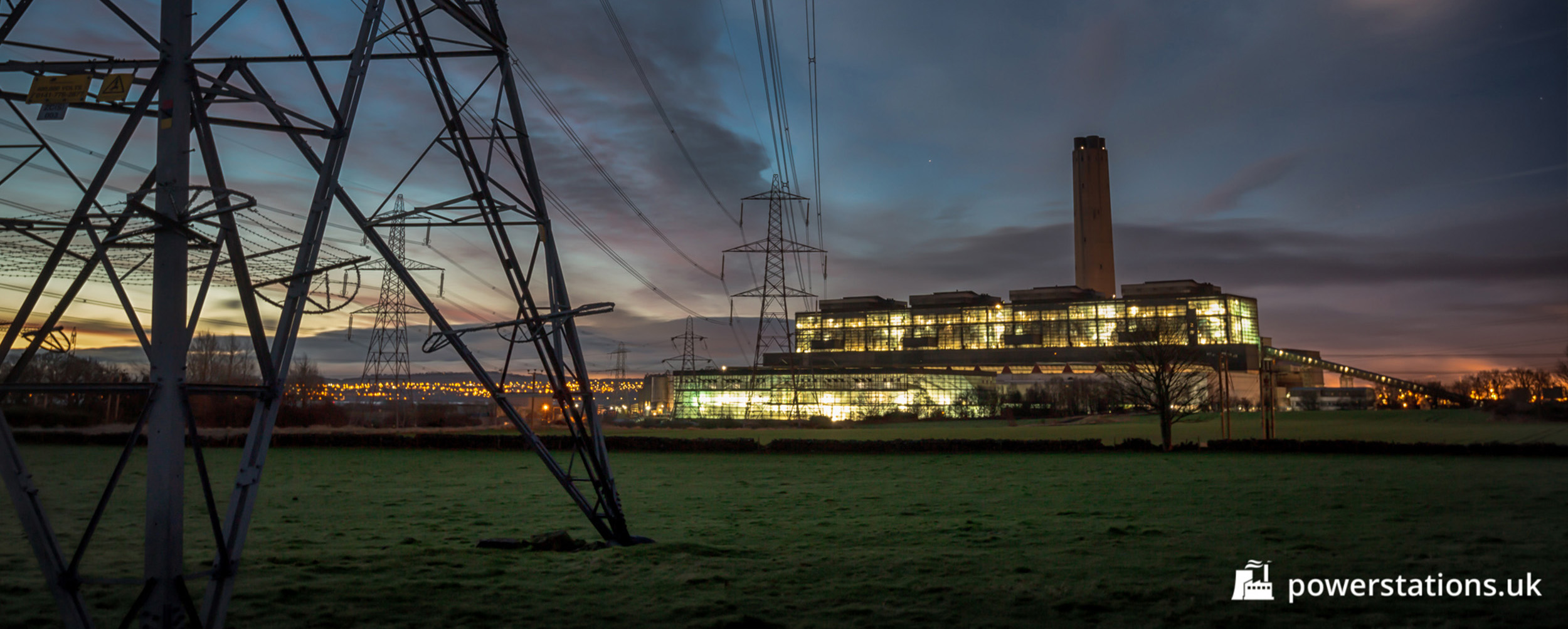 Pylons at Longannet Power Station