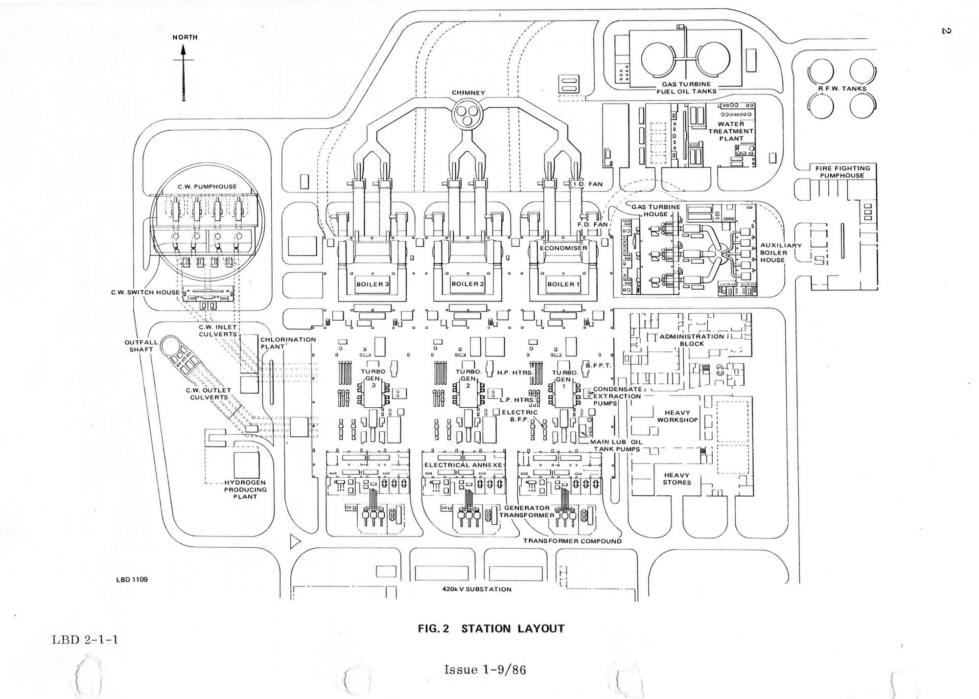 Littlebrook D station layout