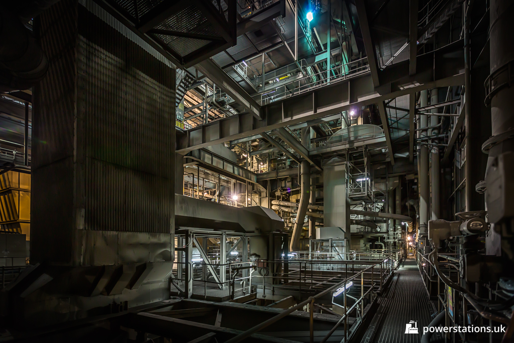 General view of boiler house