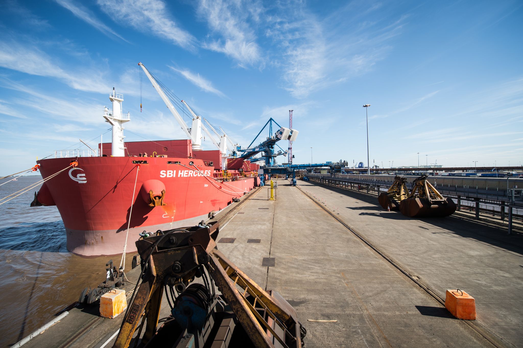 Wood pellet shipment at ABP Immingham [Image courtesy Drax Power]