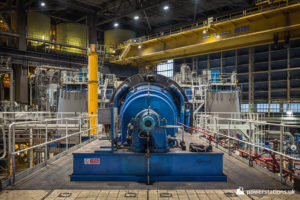 End-on view of unit 6 turbine generator
