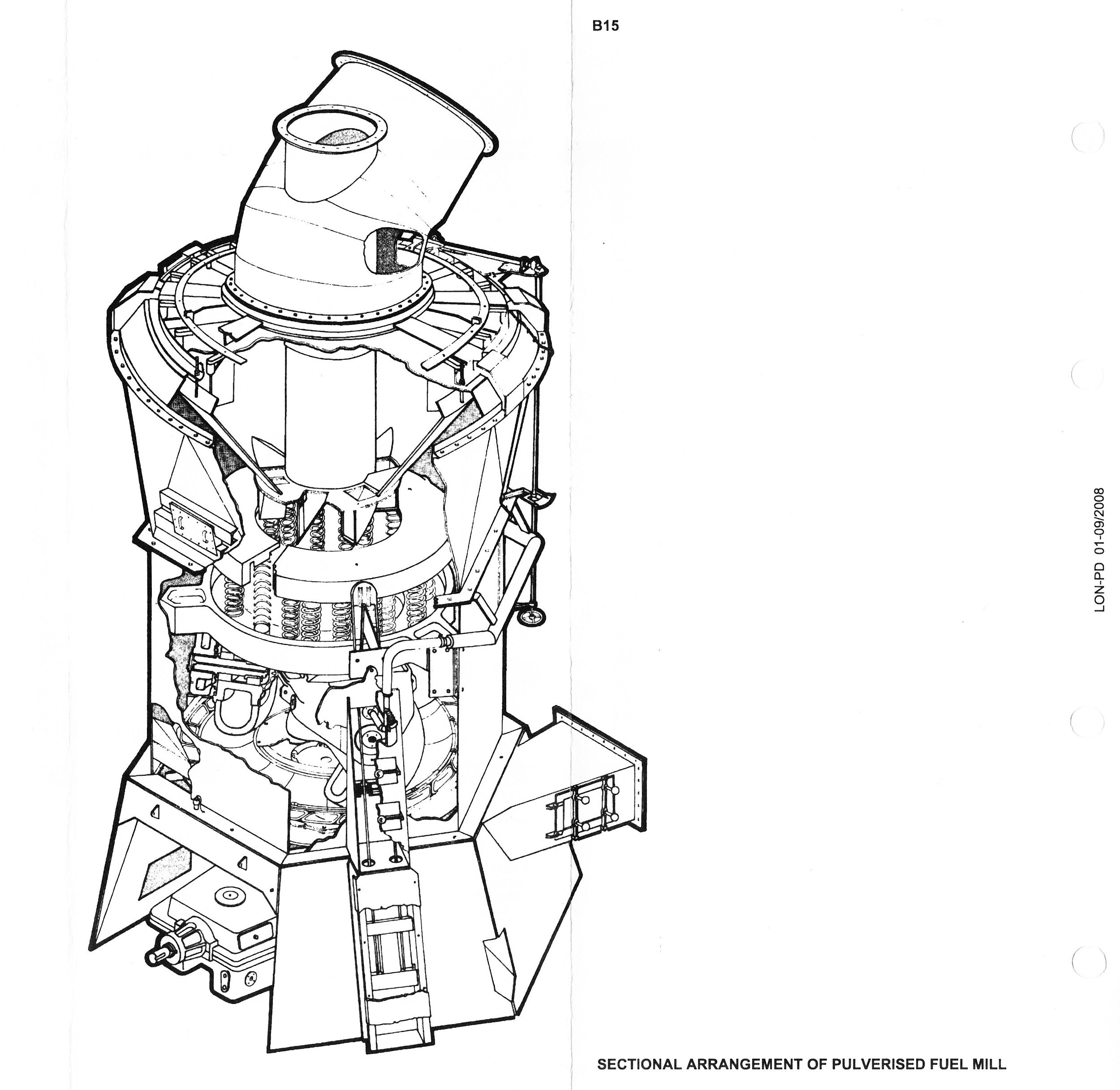 Pulverised Fuel Mill Schematic
