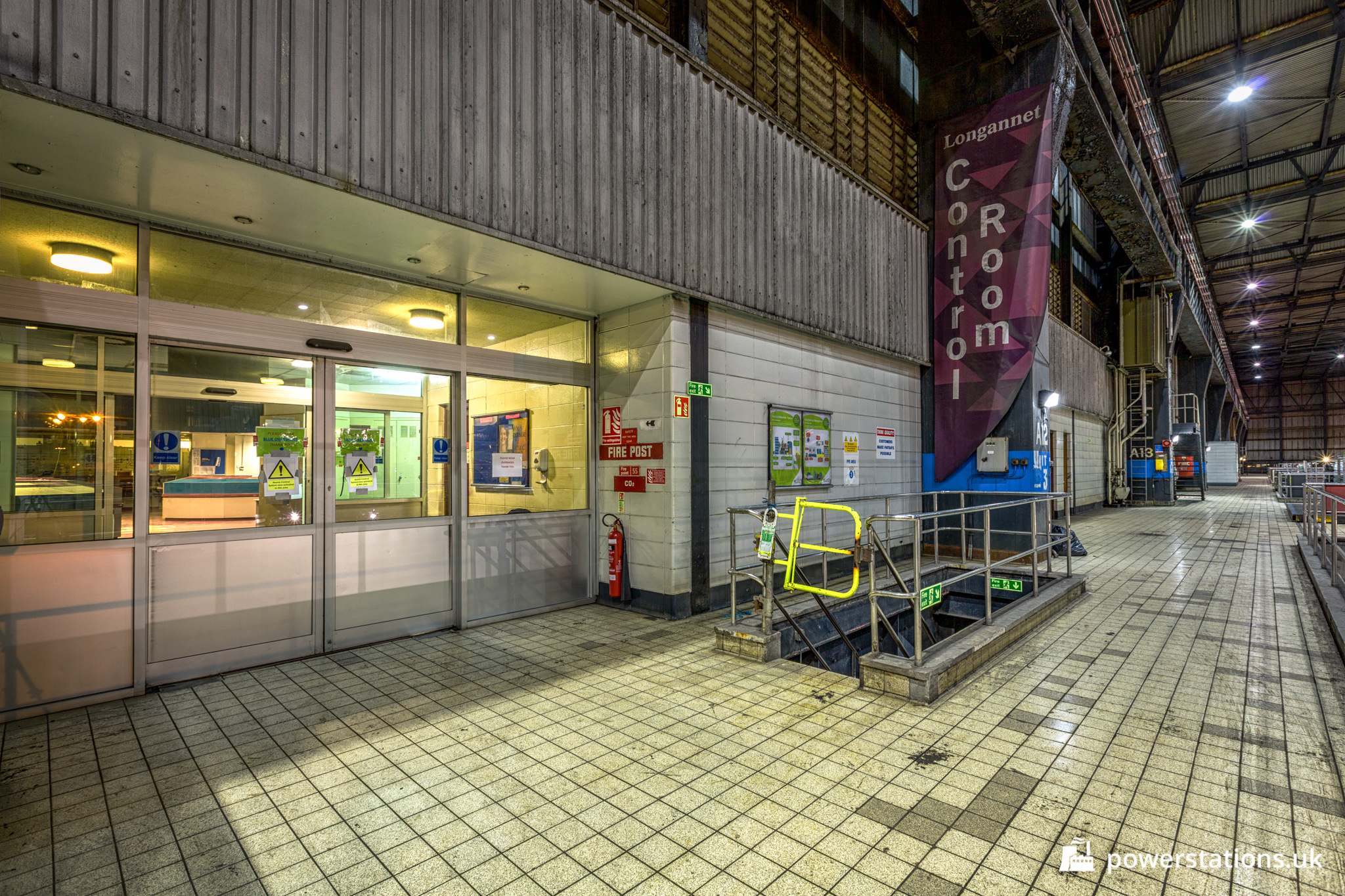 Entrance to the control room
