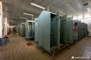 Lockers in the bathhouse