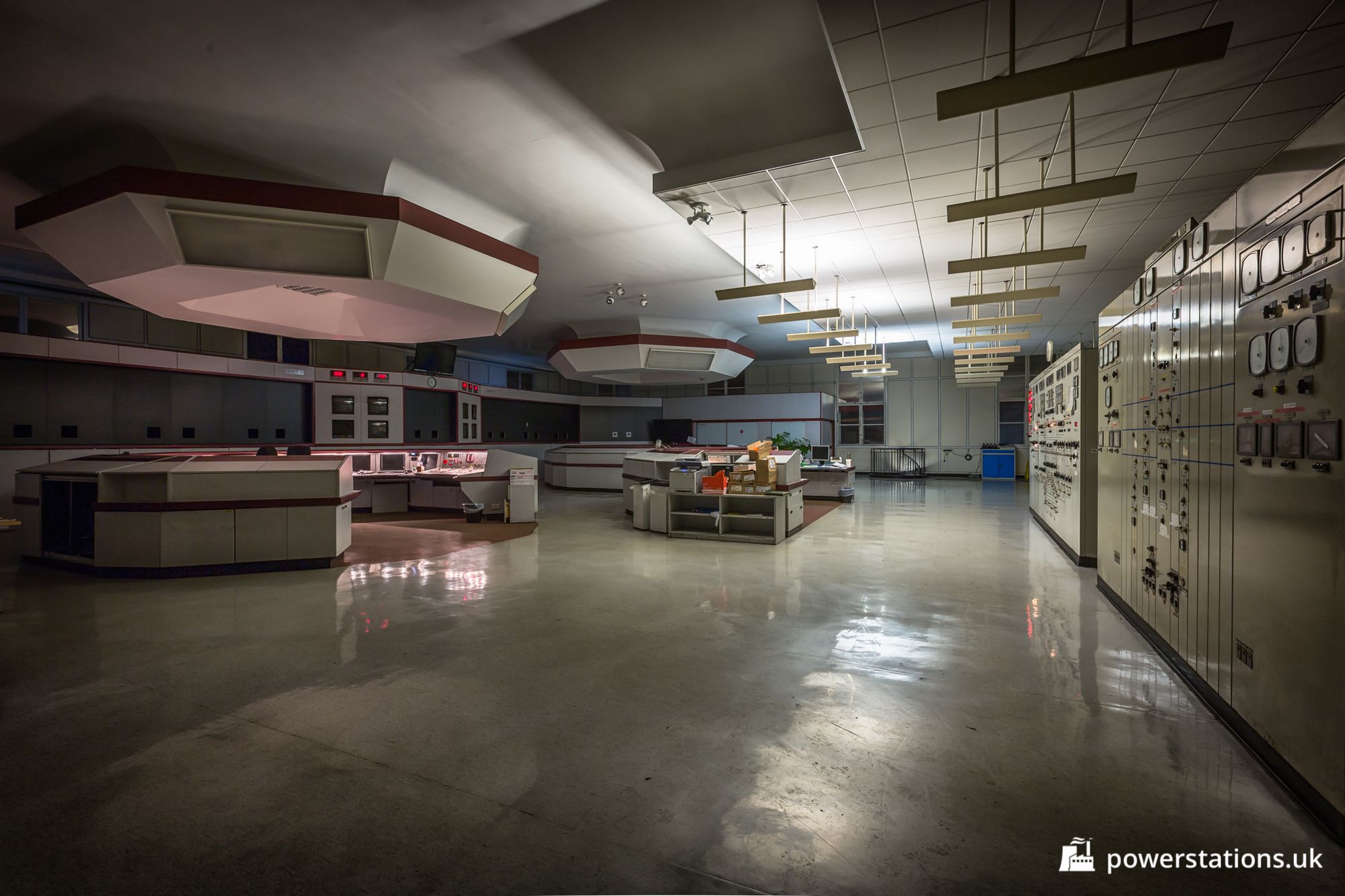 General view of the control room