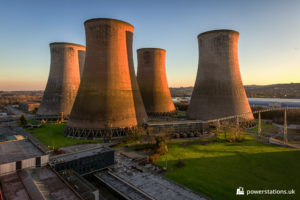 The four cooling towers