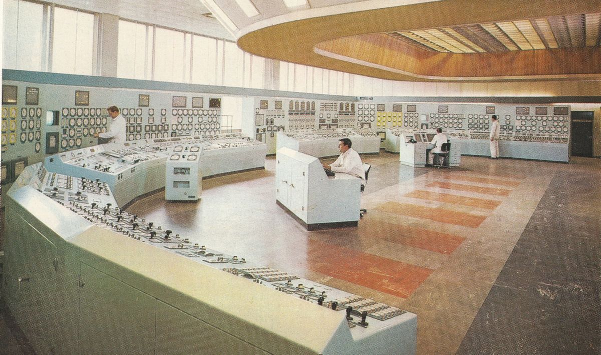 A view of the control room how it originally looked