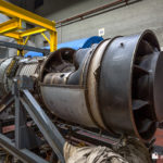 One of the Olympus jet engines that powered the gas turbines