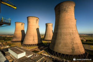 Some of the cooling towers