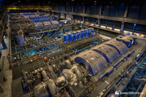 Turbine hall viewed from HP end