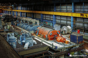 The turbine hall of Fiddler's Ferry Power Station